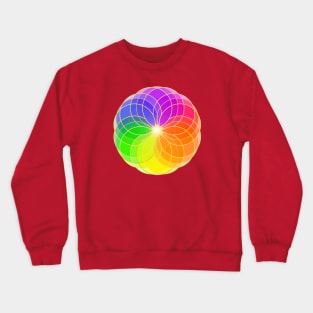 The vibration of colors mandala Crewneck Sweatshirt